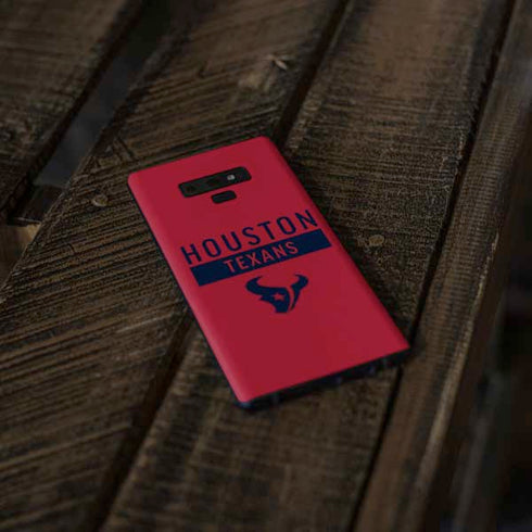NFL Houston Texans Red Performance Series Galaxy Note 9 Skin