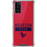 NFL Houston Texans Red Performance Series Galaxy Note20 5G Clear Case