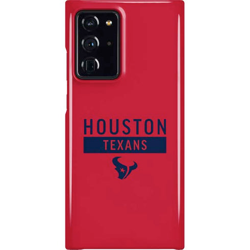 NFL Houston Texans Red Performance Series Galaxy Note20 Ultra 5G Lite Case