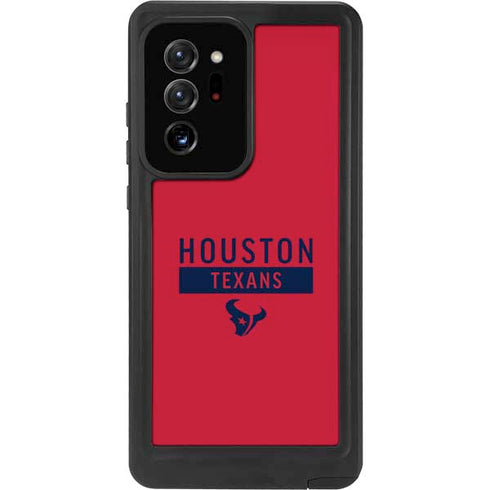 NFL Houston Texans Red Performance Series Galaxy Note20 Ultra 5G Waterproof Case
