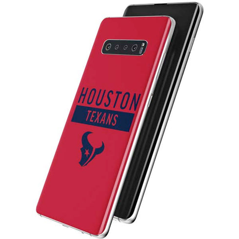 NFL Houston Texans Red Performance Series Galaxy S10 Plus Skin