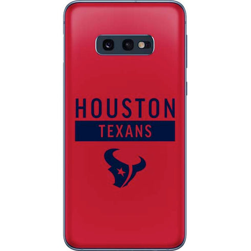 NFL Houston Texans Red Performance Series Galaxy S10e Skin