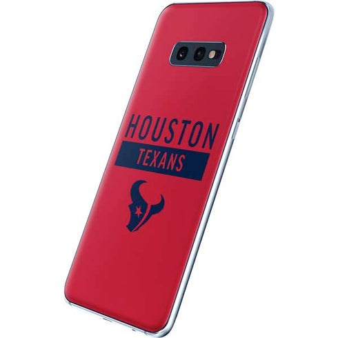 NFL Houston Texans Red Performance Series Galaxy S10e Skin