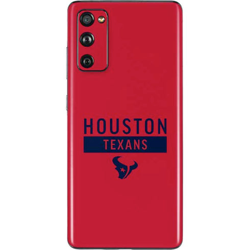 NFL Houston Texans Red Performance Series Galaxy S20 Fan Edition Skin
