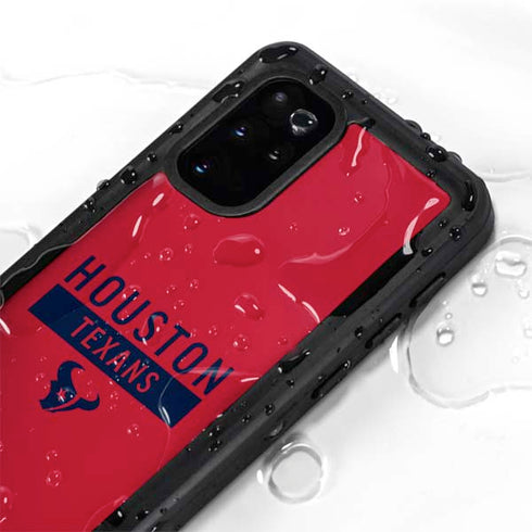 NFL Houston Texans Red Performance Series Galaxy S20 Plus Waterproof Case