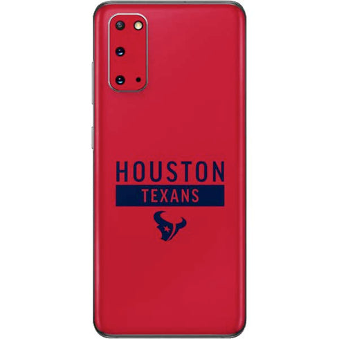 NFL Houston Texans Red Performance Series Galaxy S20 Skin