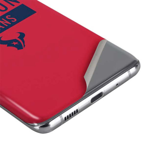 NFL Houston Texans Red Performance Series Galaxy S20 Skin