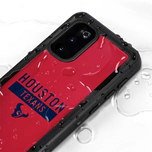 NFL Houston Texans Red Performance Series Galaxy S20 Waterproof Case