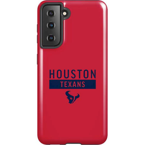 NFL Houston Texans Red Performance Series Galaxy S21 5G Pro Case