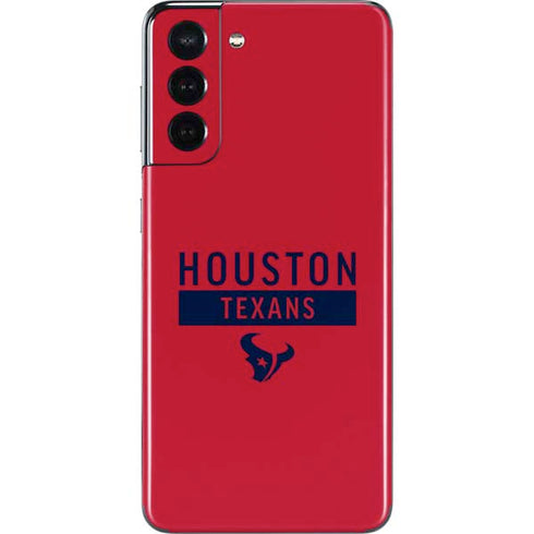 NFL Houston Texans Red Performance Series Galaxy S21 5G Skin