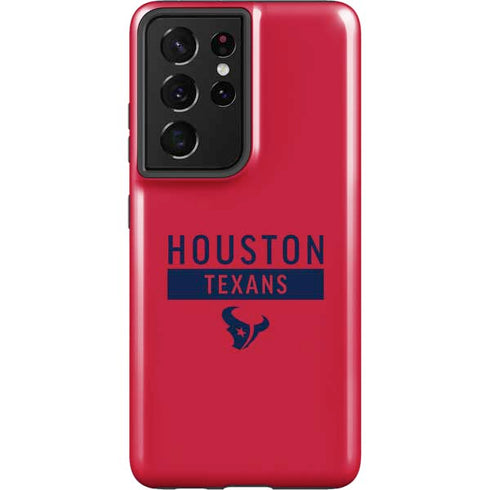 NFL Houston Texans Red Performance Series Galaxy S21 Ultra 5G Pro Case