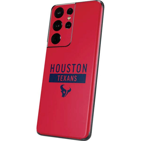 NFL Houston Texans Red Performance Series Galaxy S21 Ultra 5G Skin