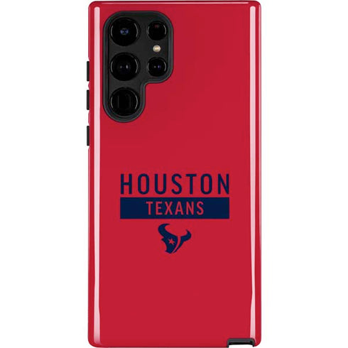 NFL Houston Texans Red Performance Series Galaxy S22 Ultra Pro Case
