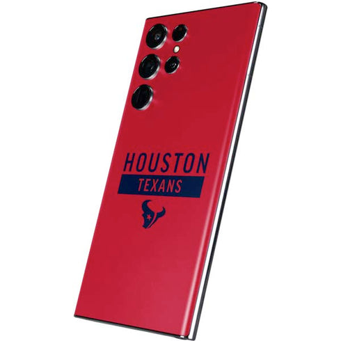 NFL Houston Texans Red Performance Series Galaxy S22 Ultra Skin