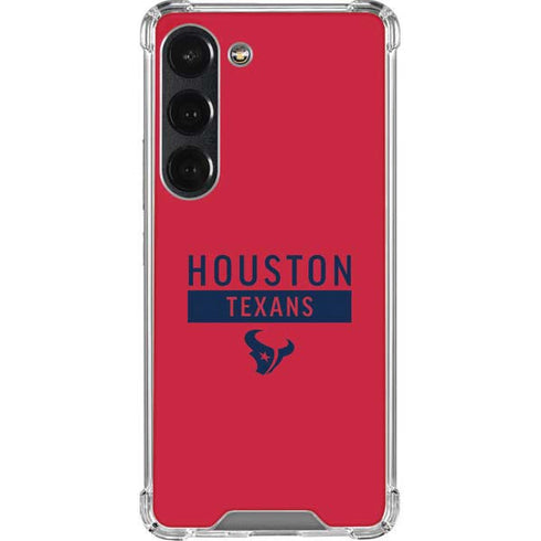 NFL Houston Texans Red Performance Series Galaxy S23 Clear Case