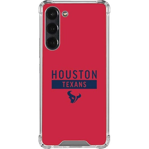 NFL Houston Texans Red Performance Series Galaxy S23 Plus Clear Case