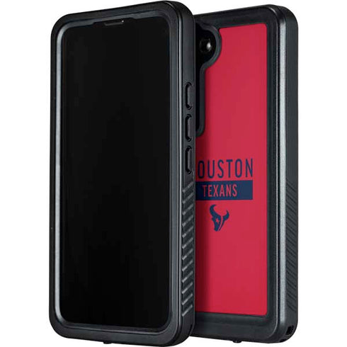 NFL Houston Texans Red Performance Series Galaxy S23 Plus Waterproof Case