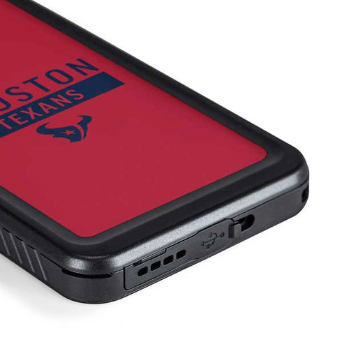NFL Houston Texans Red Performance Series Galaxy S23 Plus Waterproof Case