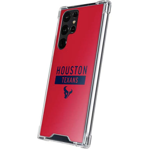 NFL Houston Texans Red Performance Series Galaxy S24 Ultra Clear Case