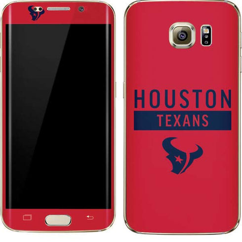 NFL Houston Texans Red Performance Series Galaxy S7 Edge Skin