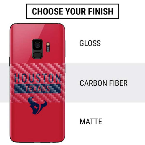 NFL Houston Texans Red Performance Series Galaxy S9 Skin