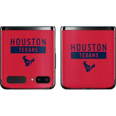 NFL Houston Texans Red Performance Series Galaxy Z Flip Skin