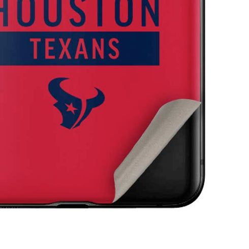 NFL Houston Texans Red Performance Series Galaxy Z Flip Skin