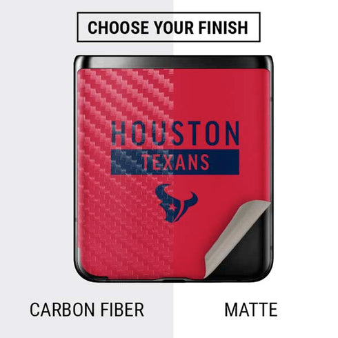 NFL Houston Texans Red Performance Series Galaxy Z Flip Skin