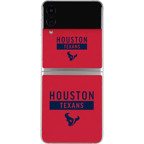 NFL Houston Texans Red Performance Series Galaxy Z Flip4 5G Skin