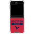 NFL Houston Texans Red Performance Series Galaxy Z Flip5 5G Clear Case