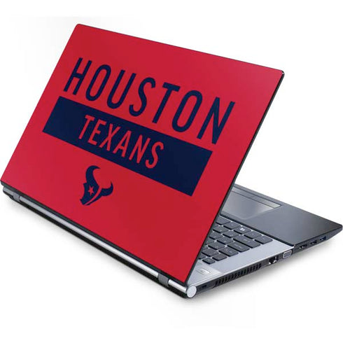 NFL Houston Texans Red Performance Series Generic Laptop Skin