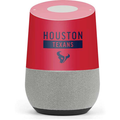 NFL Houston Texans Red Performance Series Google Home Skin
