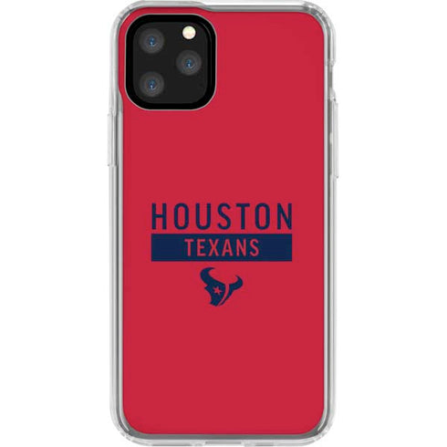NFL Houston Texans Red Performance Series iPhone 11 Pro Clear Case