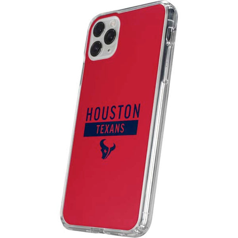 NFL Houston Texans Red Performance Series iPhone 11 Pro Clear Case