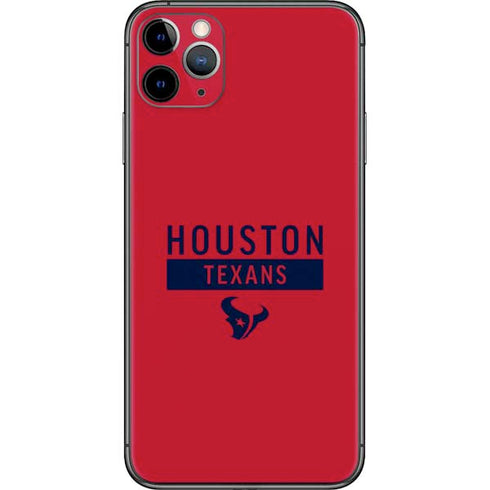 NFL Houston Texans Red Performance Series iPhone 11 Pro Max Skin