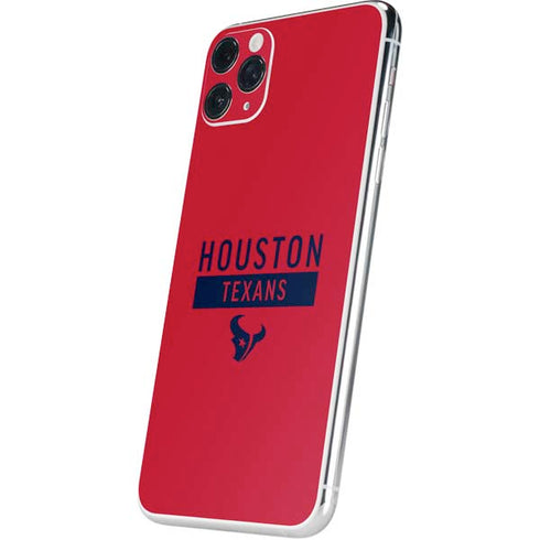 NFL Houston Texans Red Performance Series iPhone 11 Pro Max Skin