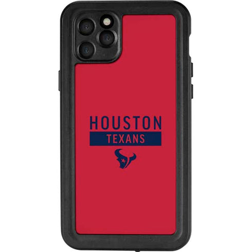 NFL Houston Texans Red Performance Series iPhone 11 Pro Max Waterproof Case
