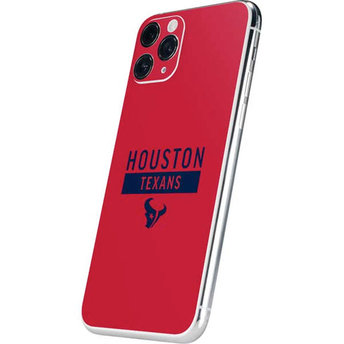 NFL Houston Texans Red Performance Series iPhone 11 Pro Skin
