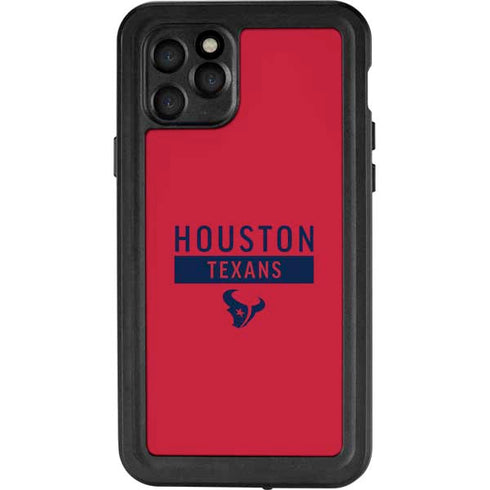 NFL Houston Texans Red Performance Series iPhone 11 Pro Waterproof Case