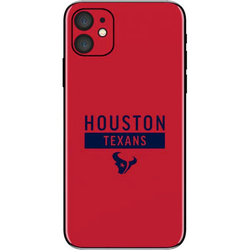 NFL Houston Texans Red Performance Series iPhone 11 Skin