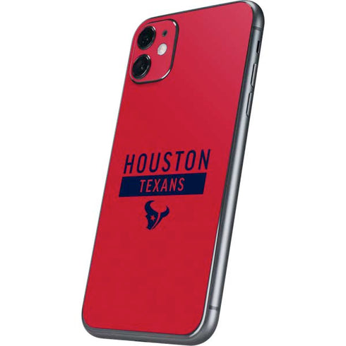 NFL Houston Texans Red Performance Series iPhone 11 Skin