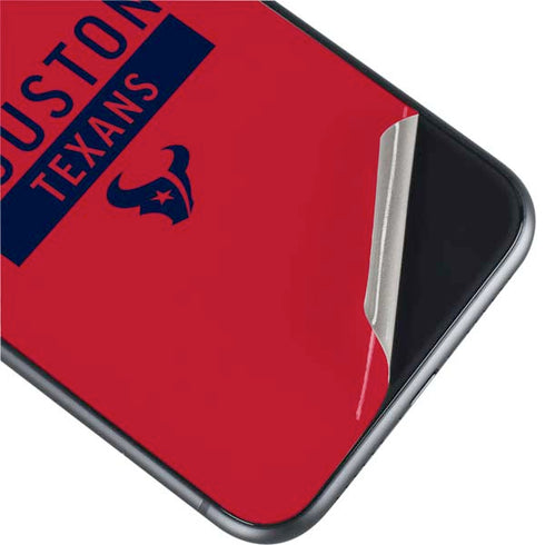NFL Houston Texans Red Performance Series iPhone 11 Skin