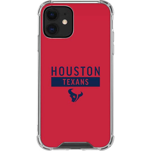 NFL Houston Texans Red Performance Series iPhone 12 Mini Clear Case