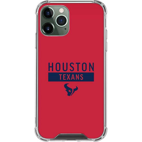 NFL Houston Texans Red Performance Series iPhone 12 Pro Max Clear Case