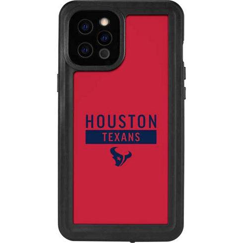NFL Houston Texans Red Performance Series iPhone 12 Pro Max Waterproof Case