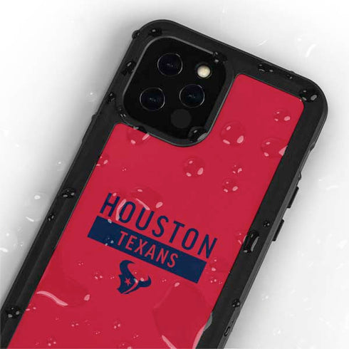 NFL Houston Texans Red Performance Series iPhone 12 Pro Waterproof Case