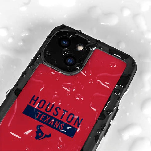 NFL Houston Texans Red Performance Series iPhone 13 Mini Waterproof Case