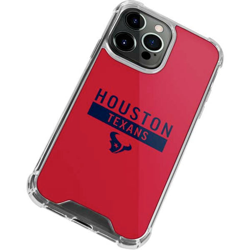 NFL Houston Texans Red Performance Series iPhone 13 Pro Max Clear Case