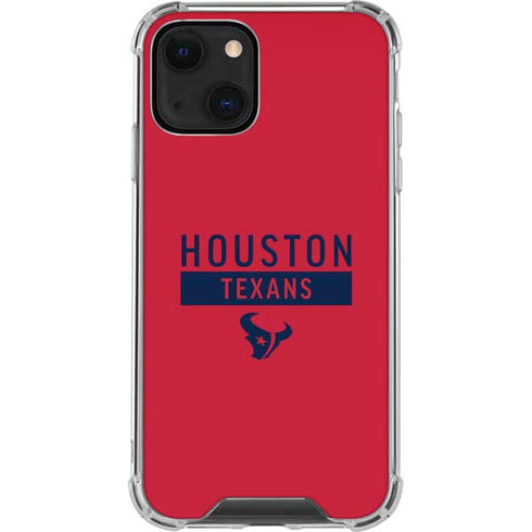 NFL Houston Texans Red Performance Series iPhone 15 Plus Clear Case