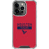 NFL Houston Texans Red Performance Series iPhone 15 Pro Clear Case